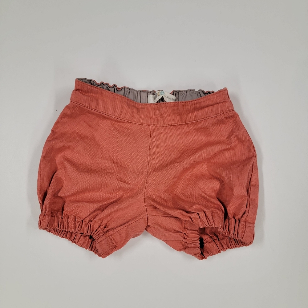 12-18M Coco Blanc Coral Orange Bloomer Shorts